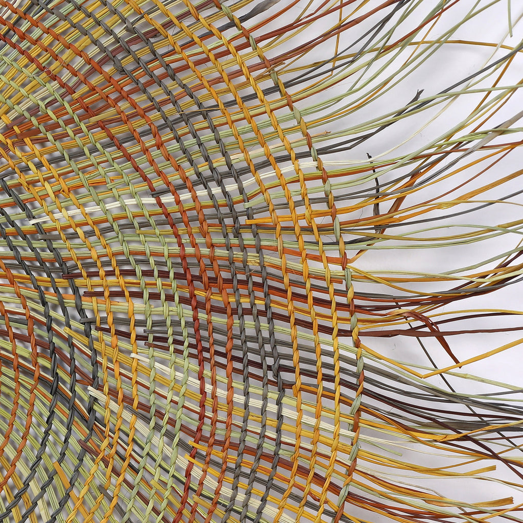 Aboriginal Artwork by Mary Guyula Rruwaypi - Woven Mat
