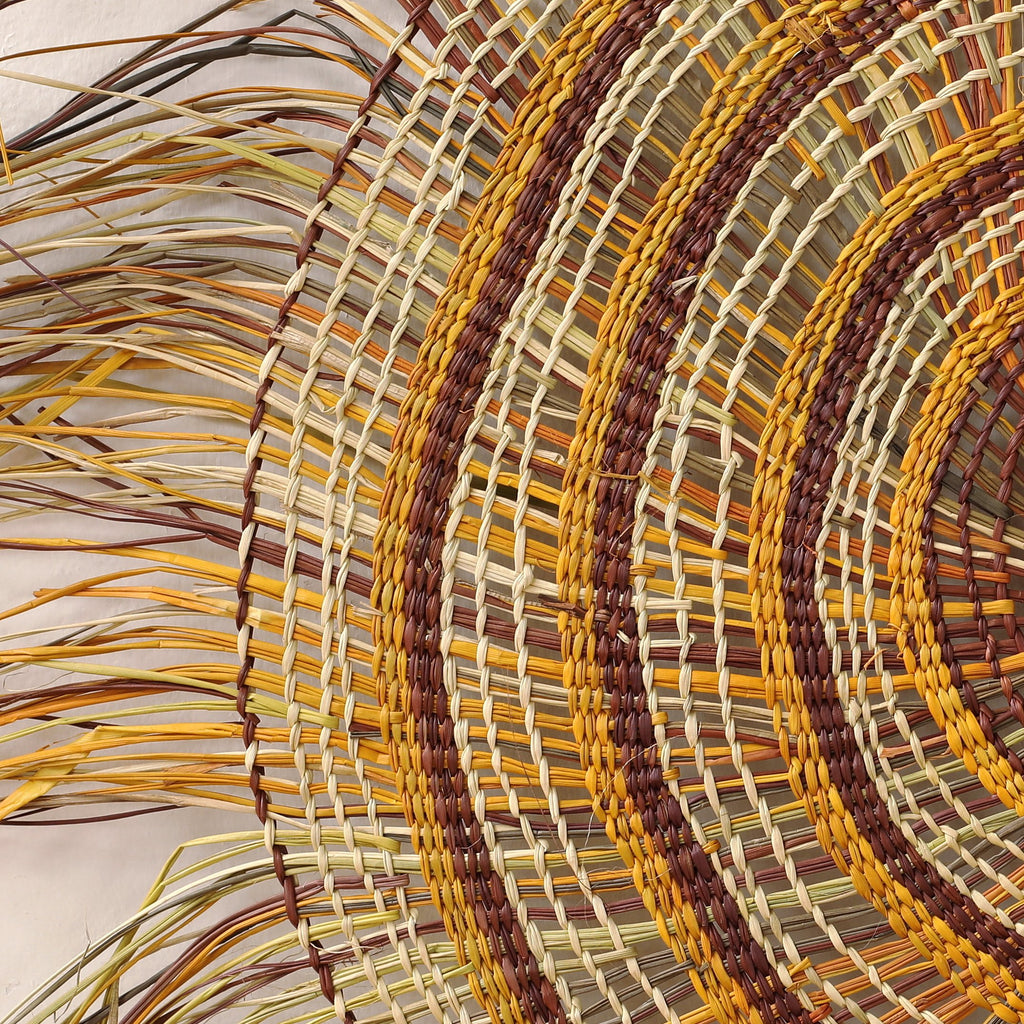 Aboriginal Artwork by Mary Guyula Rruwaypi - Woven Mat