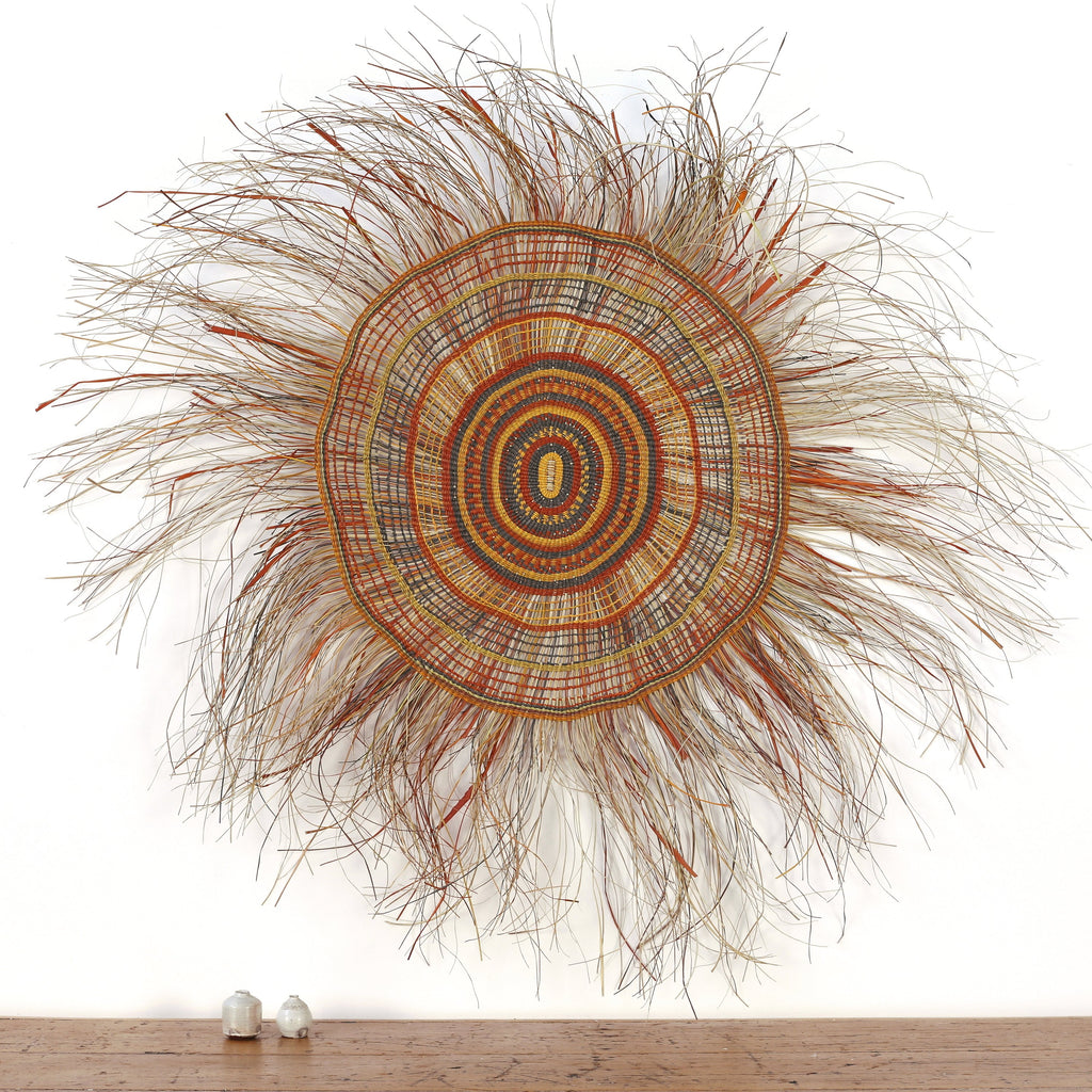 Aboriginal Artwork by Mavis Marrkula Djuliping - Woven Mat