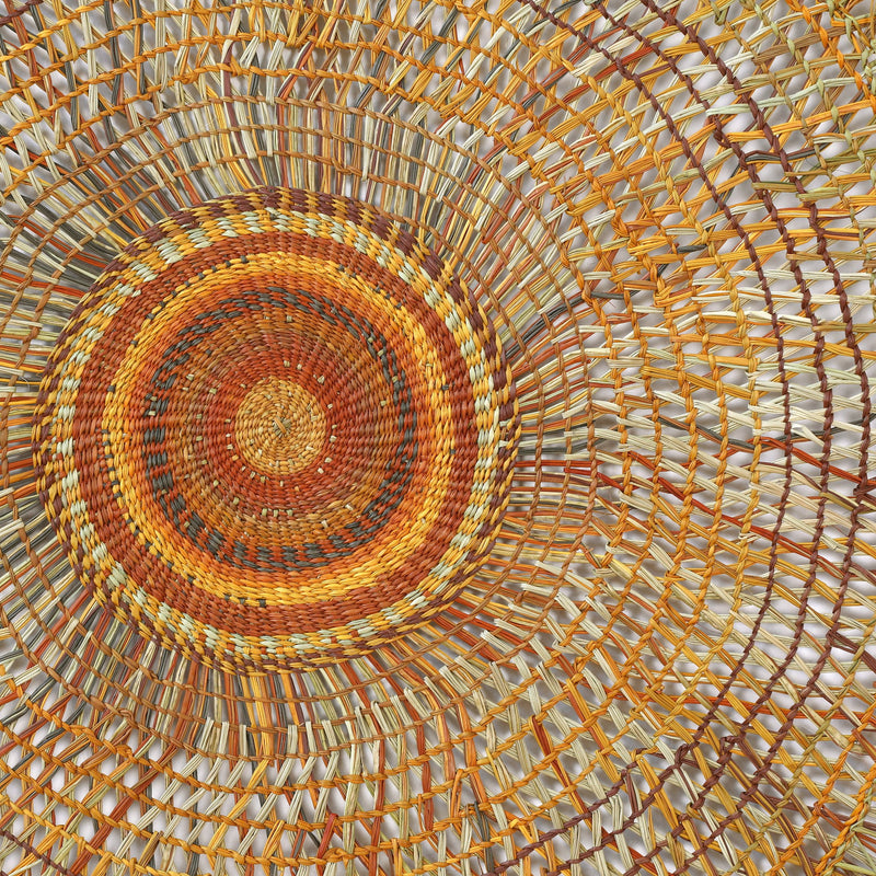 Aboriginal Artwork by Mavis Marrkula Djuliping - Woven Mat - 135cm