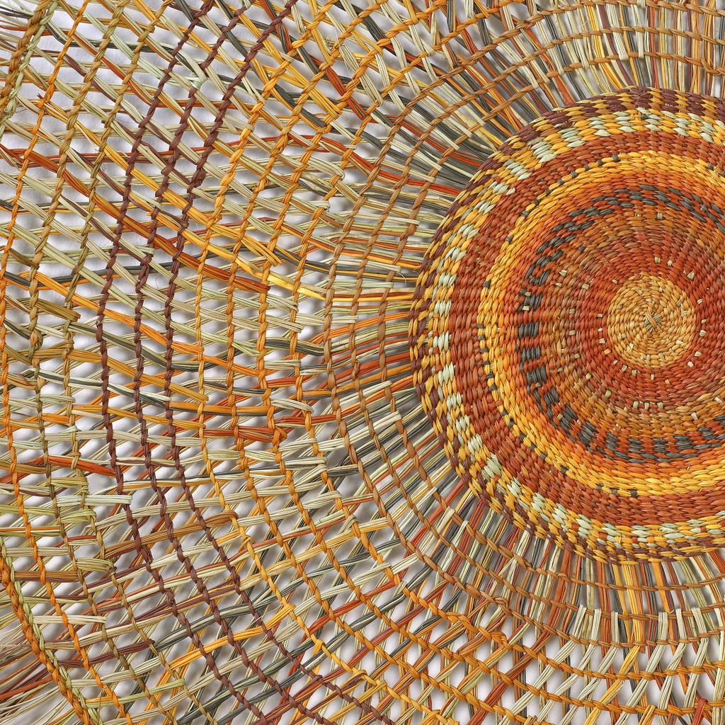 Aboriginal Artwork by Mavis Marrkula Djuliping - Woven Mat - 135cm