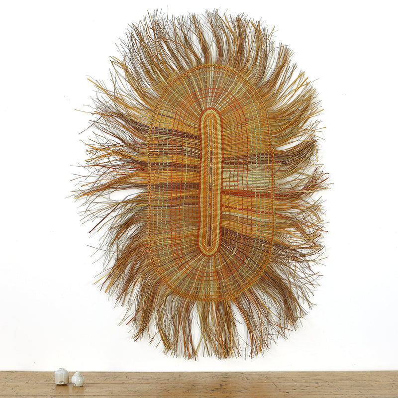 Aboriginal Artwork by Mavis Marrkula Djuliping - Woven Mat - 145x105cm