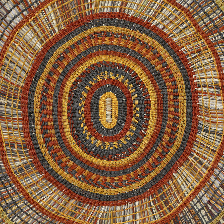 Aboriginal Artwork by Mavis Marrkula Djuliping - Woven Mat