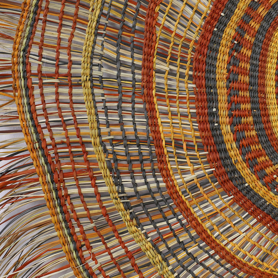 Aboriginal Artwork by Mavis Marrkula Djuliping - Woven Mat