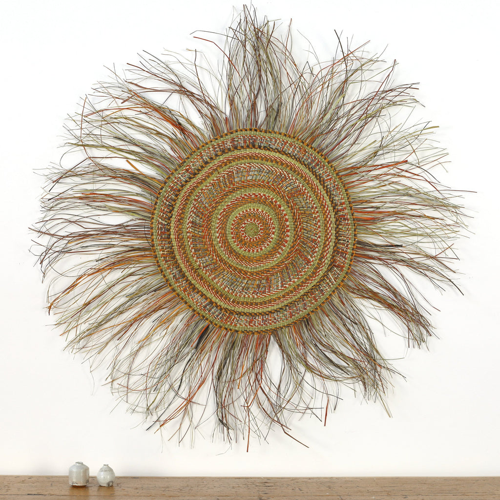 Aboriginal Artwork by Sabrina Burana, Gapuwiyak - Woven Mat