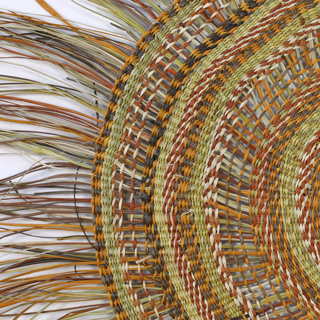 Aboriginal Artwork by Sabrina Burana, Gapuwiyak - Woven Mat