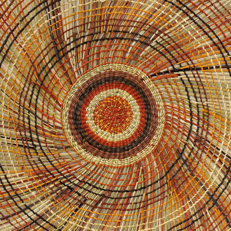 Aboriginal Artwork by Sabrina Campion Burrana - Woven Mat