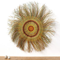 Aboriginal Artwork by Tracy Gandimil Wanapuyngu, Gapuwiyak - Woven Mat, 110cm