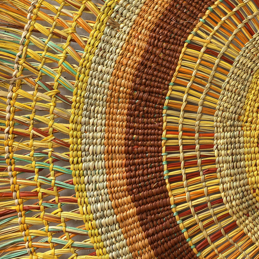 Aboriginal Artwork by Tracy Gandimil Wanapuyngu, Gapuwiyak - Woven Mat, 110cm - ART ARK®