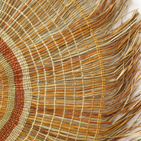 Aboriginal Artwork by Tracy Gandimil Wanapuyngu, Gapuwiyak - Woven Mat, 77cm