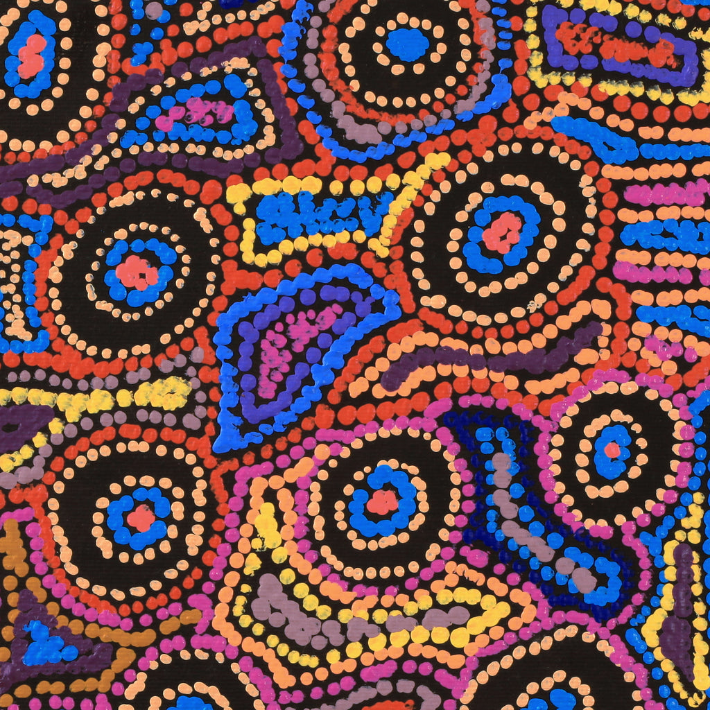 Aboriginal Artwork by Joy Nangala Brown, Yumari Jukurrpa, 30x30cm