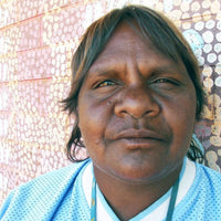 Aboriginal Artwork by Judith Napangardi Hargraves, Ngalyipi Jukurrpa (Snake Vine Dreaming) - Purturlu, 30x30cm