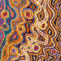 Aboriginal Artwork by Magda Nakamarra Curtis, Lappi Lappi Jukurrpa, 91x61cm