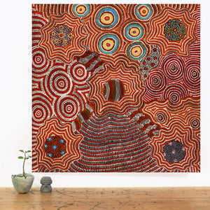 Aboriginal Artwork by Maggie Napangardi Williams, Janmarda Jukurrpa (Bush Onion Dreaming), 61x61cm - ART ARK®