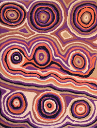 Aboriginal Artwork by Nancy Napanangka Gibson, Mina Mina Jukurrpa, 61x46cm