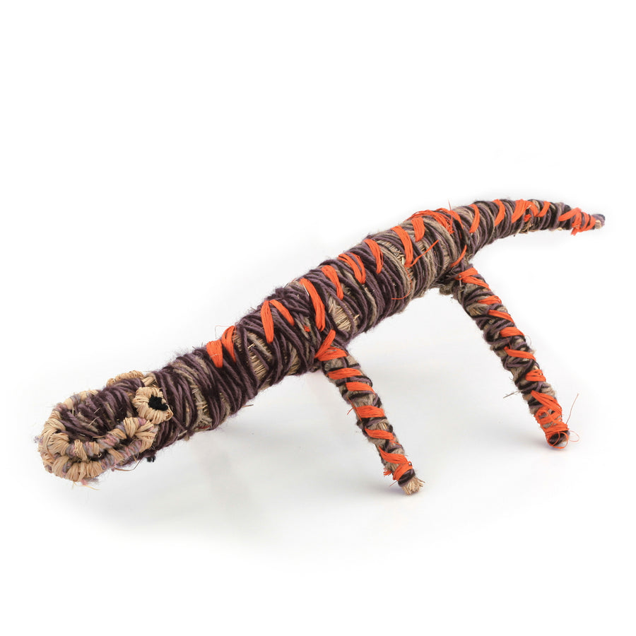 Aboriginal Artwork by Ruth Bates - Tinka (Goanna) Tjanpi Sculpture