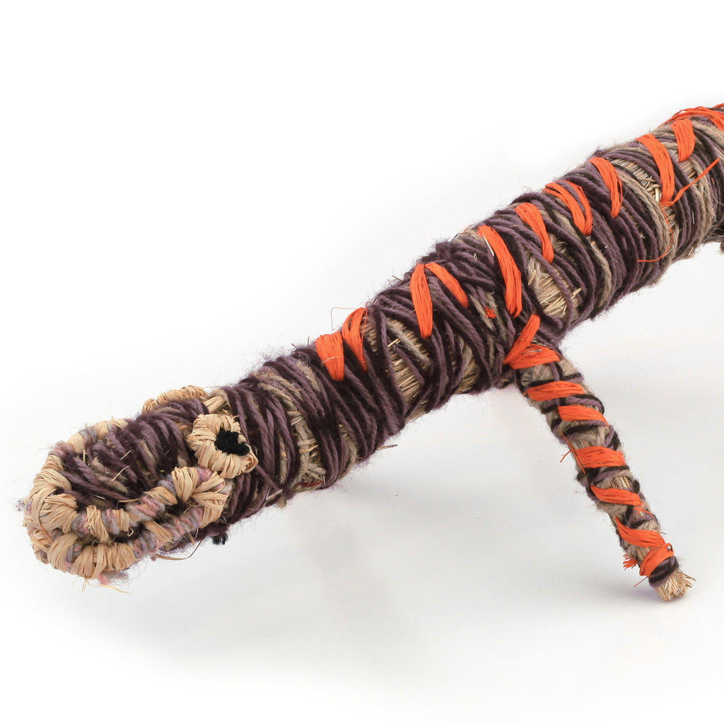 Aboriginal Artwork by Ruth Bates - Tinka (Goanna) Tjanpi Sculpture