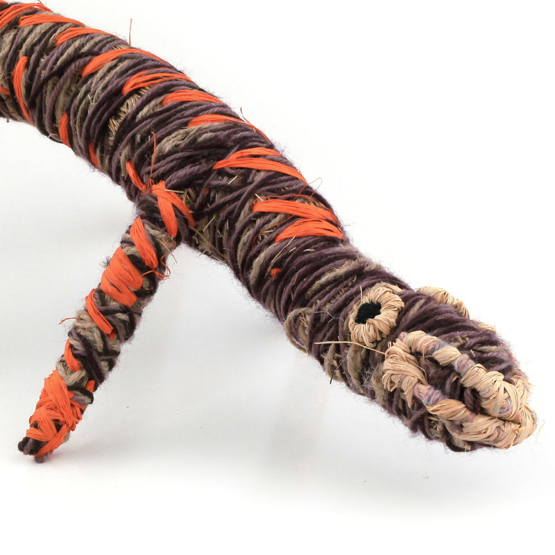 Aboriginal Artwork by Ruth Bates - Tinka (Goanna) Tjanpi Sculpture