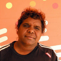 Aboriginal Artwork by Sarah Napurrurla Leo, Lukarrara Jukurrpa, 30x30cm