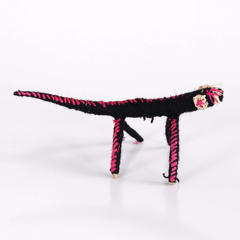 Aboriginal Artwork by Alison Porter - Tinka (Goanna) Tjanpi Sculpture