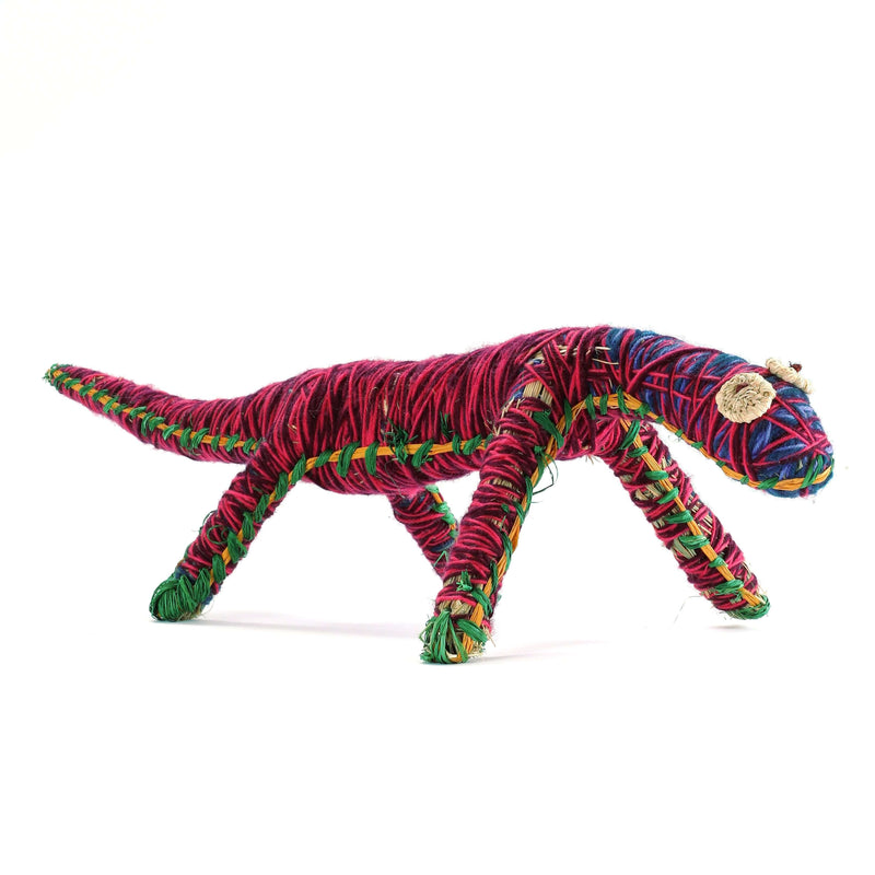 Aboriginal Artwork by Andrea Giles - Tinka (Goanna) Tjanpi Sculpture