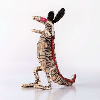 Aboriginal Artwork by Anita Pumani - Kangaroo Tjanpi Sculpture