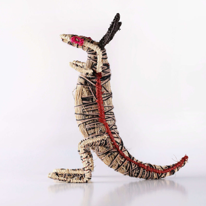 Aboriginal Artwork by Anita Pumani - Kangaroo Tjanpi Sculpture