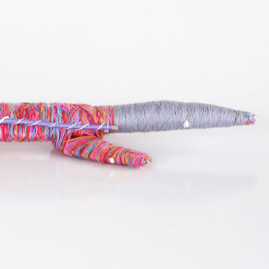 Aboriginal Artwork by Deane Braedon - Tinka (Goanna) Tjanpi Sculpture
