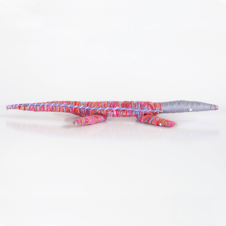 Aboriginal Artwork by Deane Braedon - Tinka (Goanna) Tjanpi Sculpture
