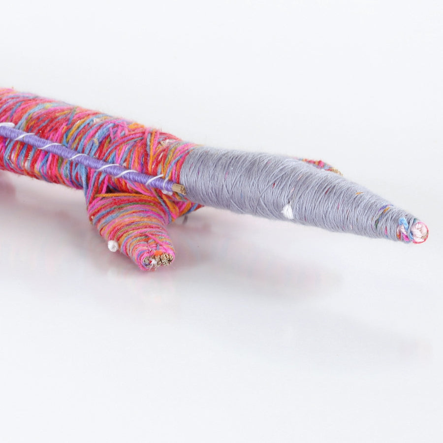 Aboriginal Artwork by Deane Braedon - Tinka (Goanna) Tjanpi Sculpture