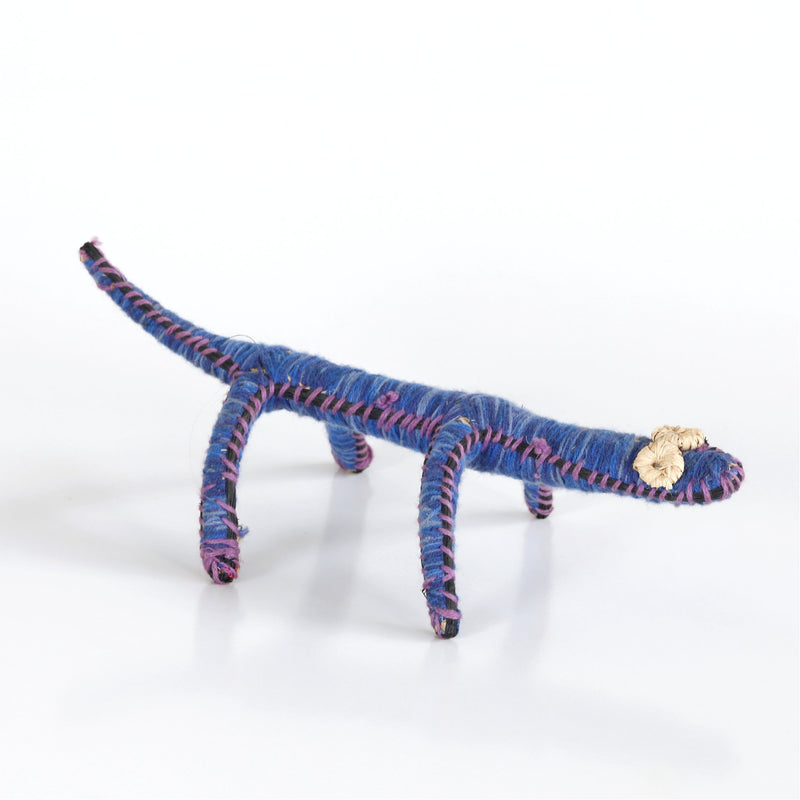 Aboriginal Artwork by Delilah Shepard - Tinka (Goanna) Tjanpi Sculpture