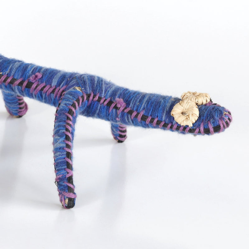 Aboriginal Artwork by Delilah Shepard - Tinka (Goanna) Tjanpi Sculpture