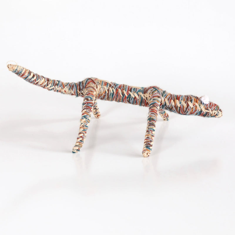 Aboriginal Artwork by Dianne Golding - Tinka (Goanna) Tjanpi Sculpture
