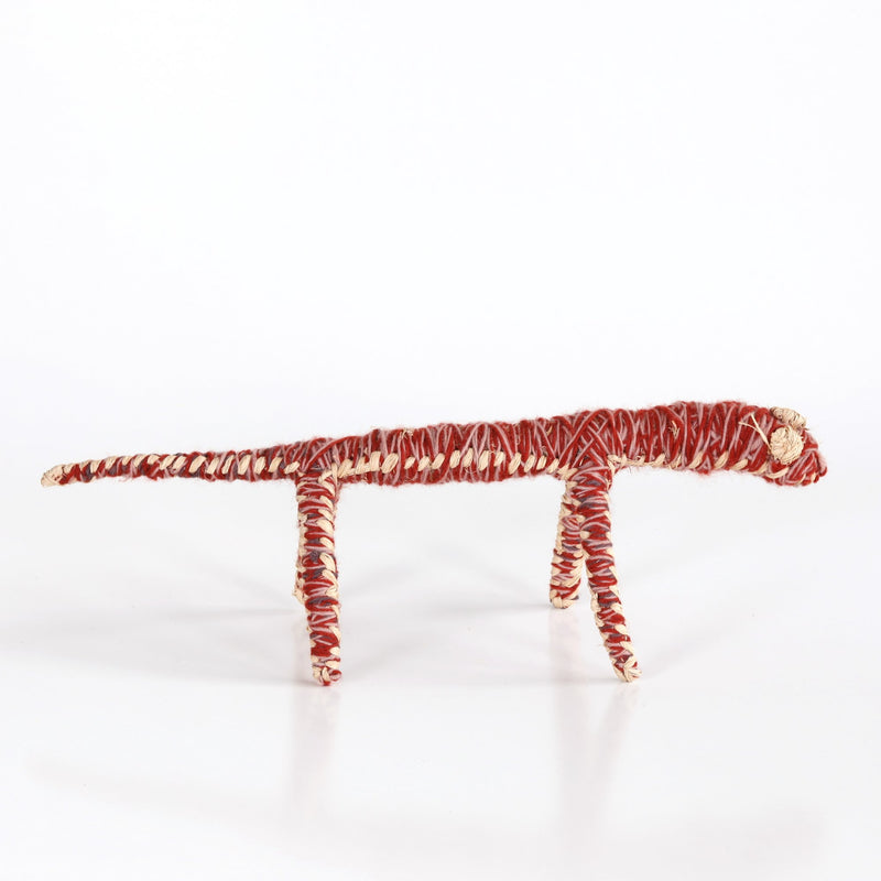 Aboriginal Artwork by Dianne Golding - Tinka (Goanna) Tjanpi Sculpture