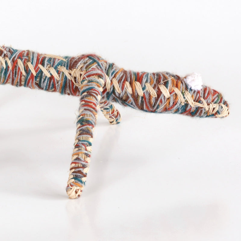 Aboriginal Artwork by Dianne Golding - Tinka (Goanna) Tjanpi Sculpture