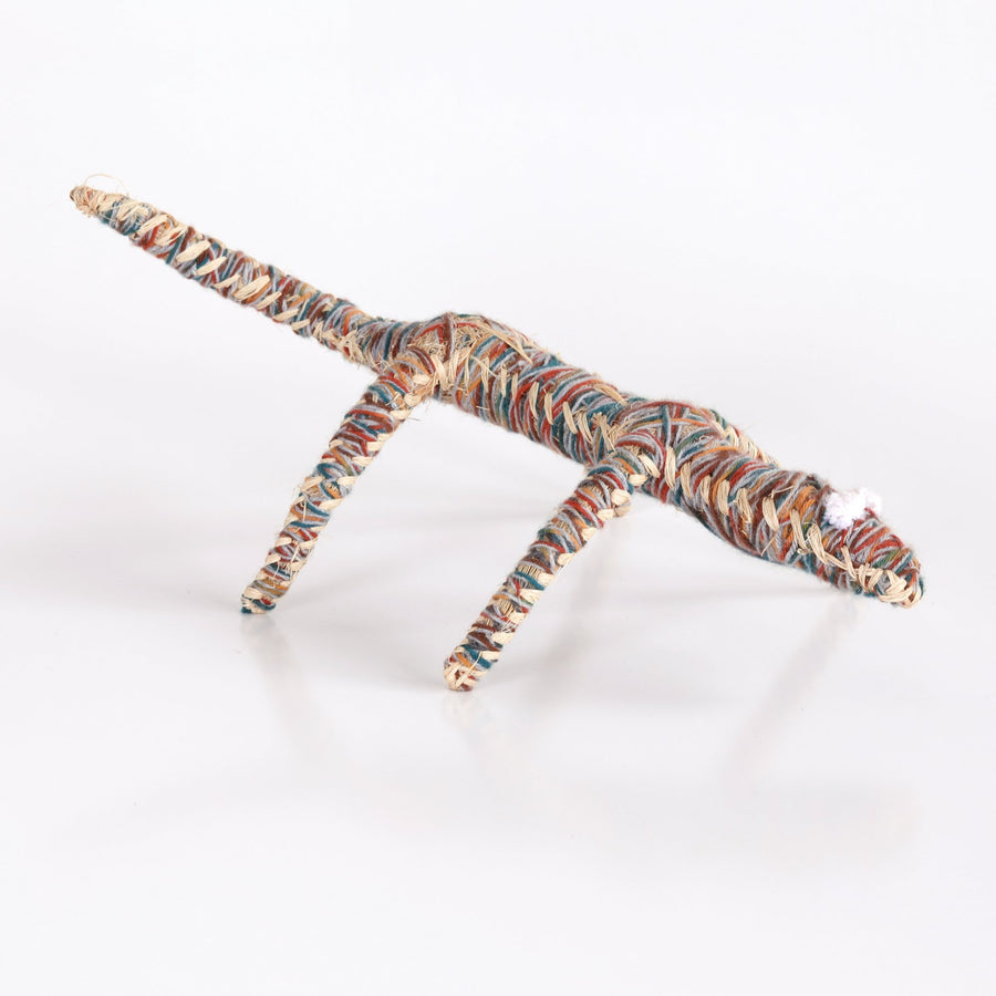 Aboriginal Artwork by Dianne Golding - Tinka (Goanna) Tjanpi Sculpture