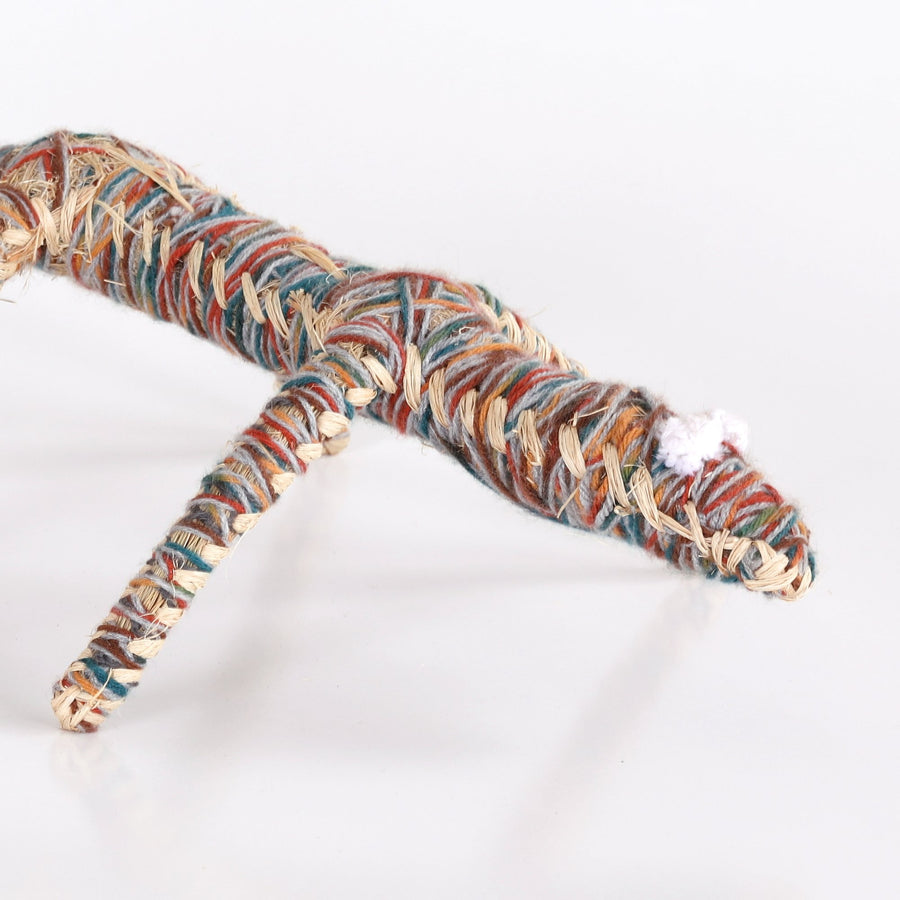 Aboriginal Artwork by Dianne Golding - Tinka (Goanna) Tjanpi Sculpture
