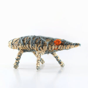 Aboriginal Artwork by Dorcas Tinnimai Benn - Tinka (lizard) Tjanpi Sculpture - ART ARK®