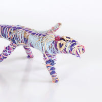 Aboriginal Artwork by Eunice Porter - Tjanpi Papa (dog) Sculpture