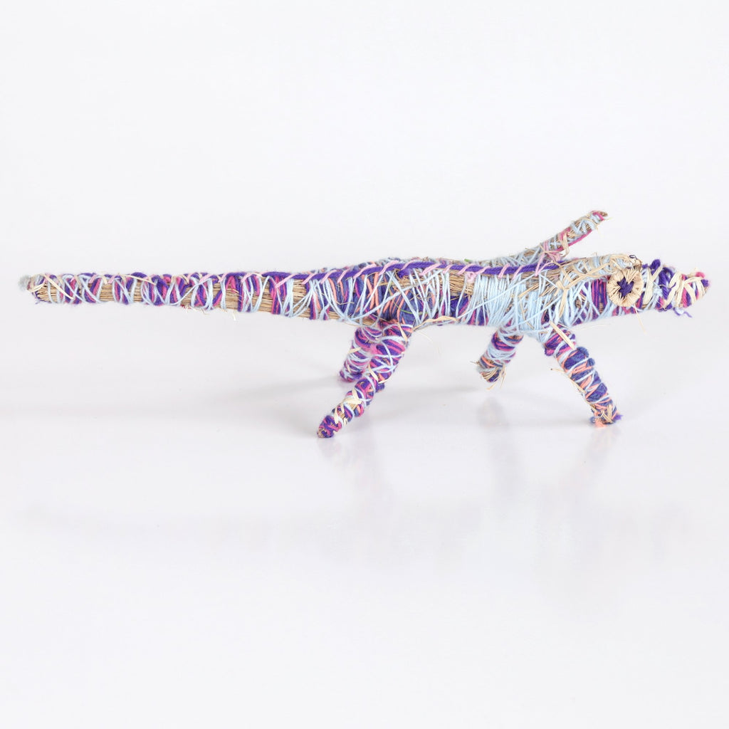 Aboriginal Artwork by Eunice Porter - Tjanpi Papa (dog) Sculpture