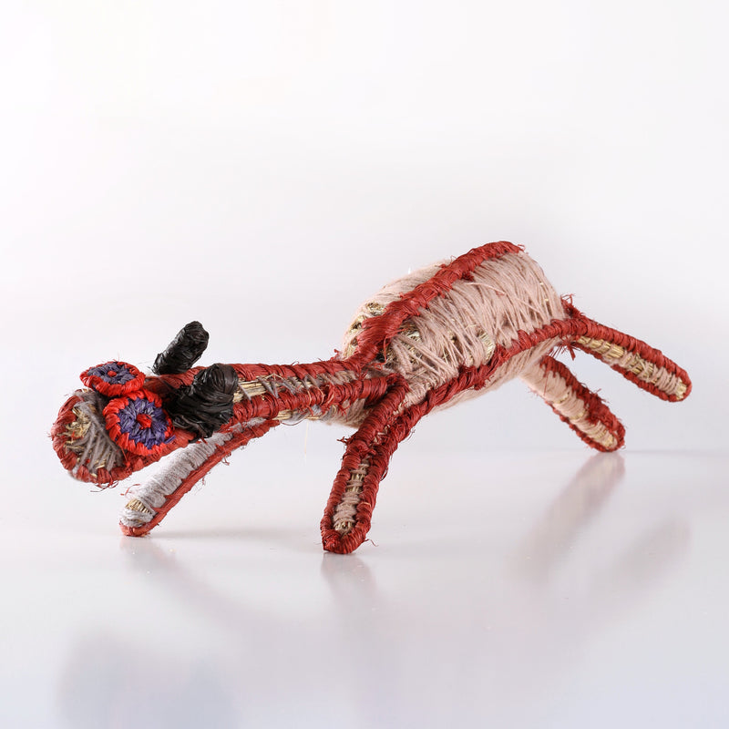 Aboriginal Artwork by Katrina Holland - Papa (Dog) Tjanpi Sculpture