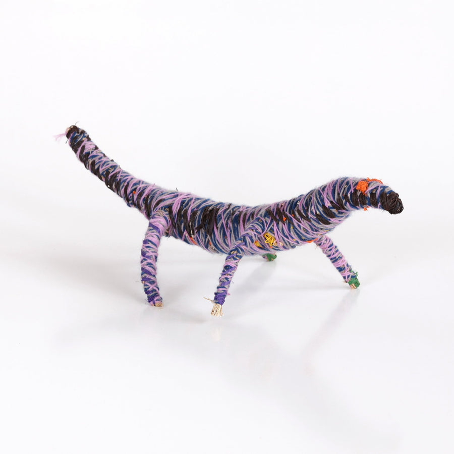 Aboriginal Artwork by Maimie Butler - Tjanpi Tinka (goanna) Sculpture