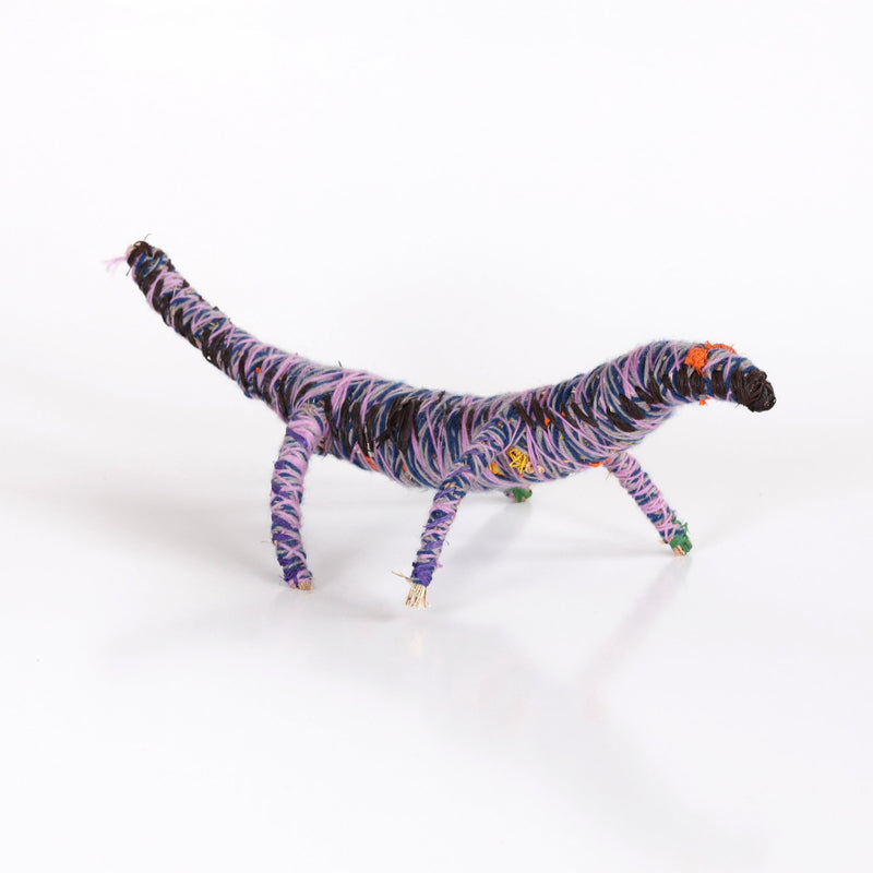 Aboriginal Artwork by Maimie Butler - Tjanpi Tinka (goanna) Sculpture