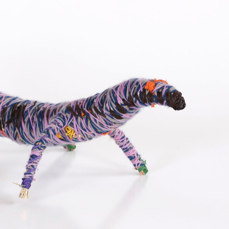 Aboriginal Artwork by Maimie Butler - Tjanpi Tinka (goanna) Sculpture