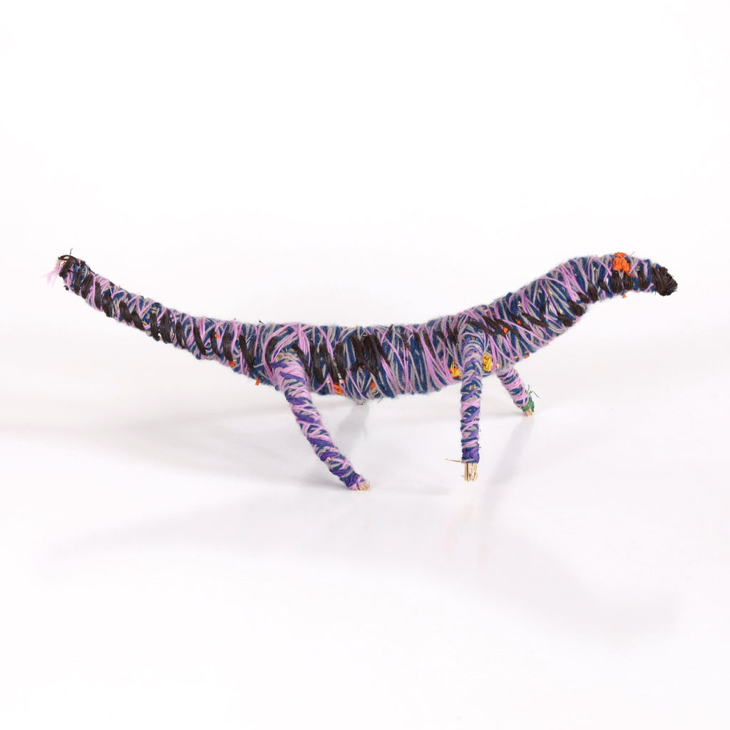 Aboriginal Artwork by Maimie Butler - Tjanpi Tinka (goanna) Sculpture