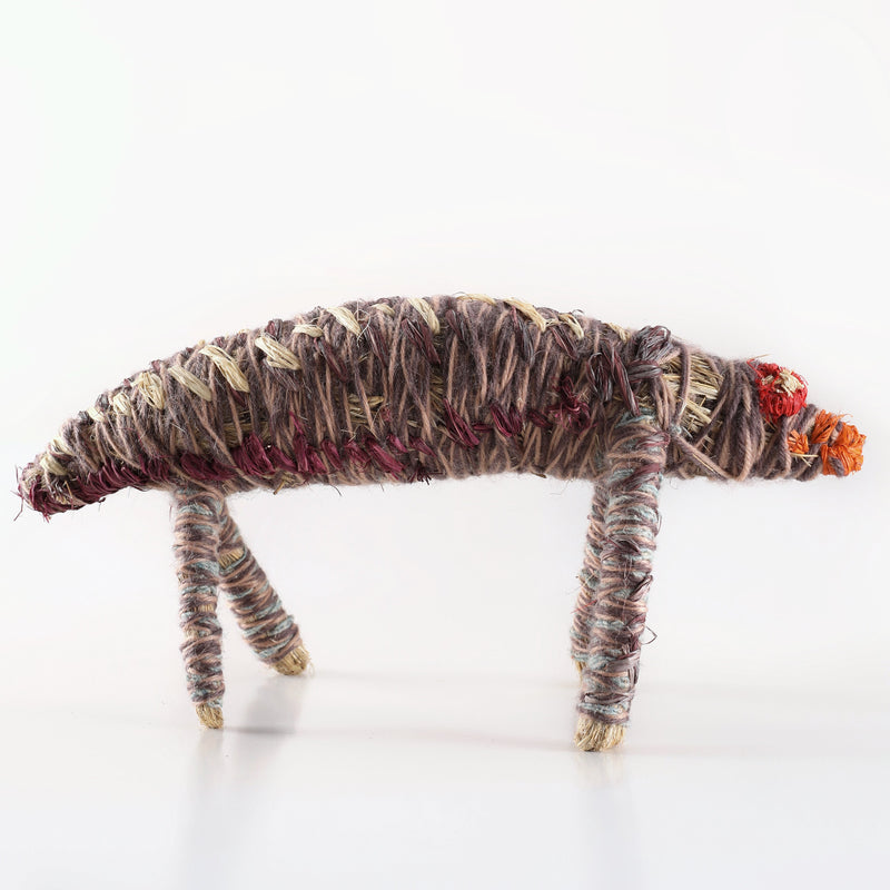 Aboriginal Artwork by Polly Pawuya - Tinka (Goanna) Tjanpi Sculpture