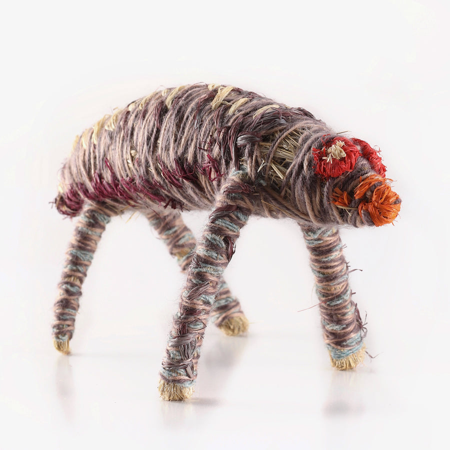 Aboriginal Artwork by Polly Pawuya - Tinka (Goanna) Tjanpi Sculpture