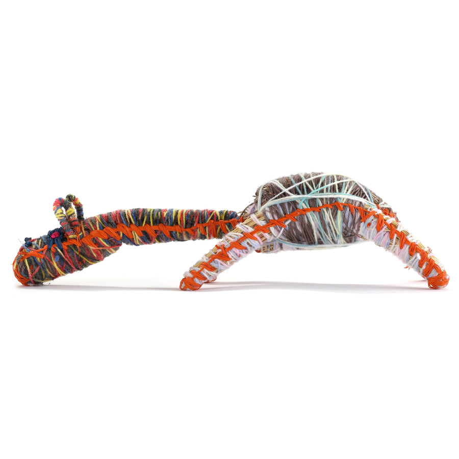 Aboriginal Artwork by Priscilla McLean - Papa (dog) Tjanpi Sculpture