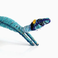 Aboriginal Artwork by Priscilla McLean - Tjanpi Papa (dog) Sculpture