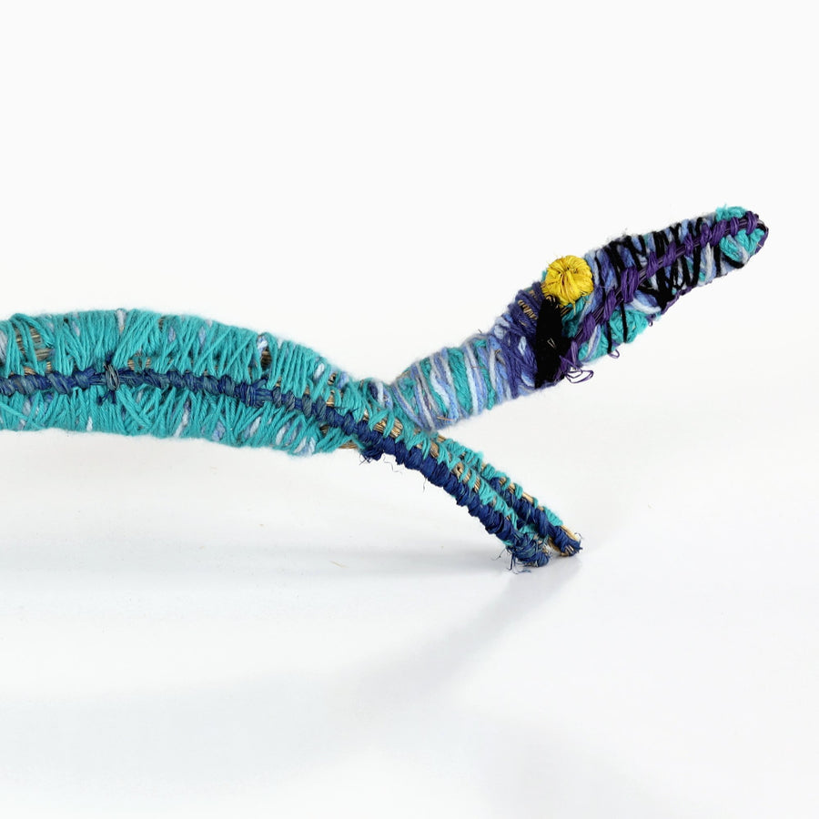 Aboriginal Artwork by Priscilla McLean - Tjanpi Papa (dog) Sculpture